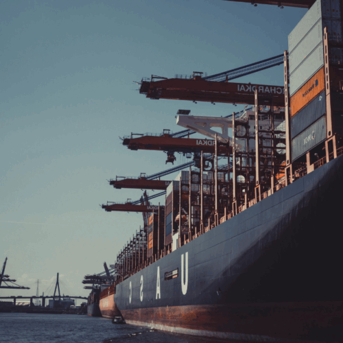 Blue Modern Logistics Hub YouTube Thumbnail